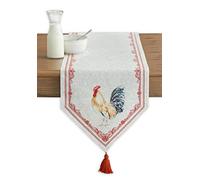 Maison d' Hermine Table runner 100% Cotton Table Runners 180 CM long Decorative for Home Kitchen Dining Party Baby Shower Wedding Bridal Shower Spring Summer (Campagne, 37 cm x 180 cm)