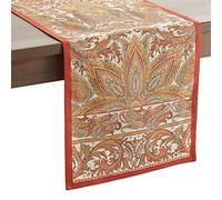 Maison d' Hermine Table runner 100% Cotton Table Runners 230 CM long Decorative for Home Kitchen Dining Party Baby Shower Wedding Bridal Shower (Kashmir Paisley, 37 cm x 230 cm)