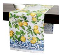 Maison d' Hermine Table runner 100% Cotton Table Runners 230 CM long Decorative for Home Kitchen Dining Party Baby Shower Wedding Bridal Shower Spring Summer (Cedrat, 37 cm x 230 cm)