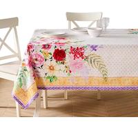Maison d' Hermine Tablecloth 100% Combed Cotton Premium Tablecloth Decorative Rectangle Tablecloths Washable for Kitchen, Dining, Buffet Parties & Camping - Summer Joy (70"x90")