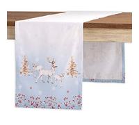 Maison d' Hermine Tablerunner 100% Cotton Decorative Washable Table Runners for Home, Kitchen, Dining, Party & Camping - Gifts for Mothers day (Fairytale Forest, 37cm x 180cm )