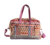 Maison d' Hermine Weekender Bags for Women Cotton Quilted Duffel Overnight Luggage Weekend Bag for Men Gym Sports Gifts Travel Business Travellers Family Trip, 18 - Ispahan, 17.9" L x 7" W x 12.6" H