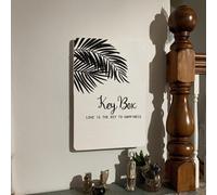 Maison des Cadeaux 6-Key Hook Holder Cabinet - "Love Is The Key" (Palm Leaf)