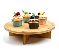 Maison des Cadeaux Bamboo Round Cake Stand