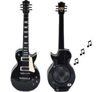 Maison des Cadeaux Black Les Paul Guitar-Style Portable Speaker