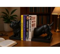 Maison Des Cadeaux Black Sausage Dog Bookends Shelf Decor
