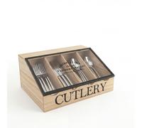 Maison des Cadeaux General Store Vintage Wooden Cutlery Organizer
