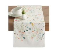Maison d'Hermine 100% Cotton Table Runner, 50 cm x 150 cm, Decorative Washable Table Runner for Dining, Buffet Parties and Weddings, Colmar - Spring/Summer