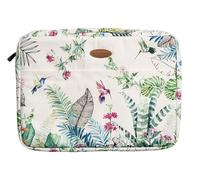 Maison d'Hermine Laptop Sleeve Case Upto 15.6 inch Stain and Water Repellent Cotton Canvas - Tropiques