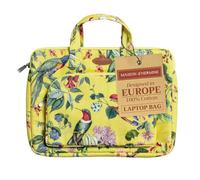 Maison d'Hermine Laptop sleeve with front pocket upto 15.6 inch Stain and water repellent Cotton canvas - Eden - Yellow