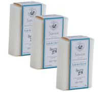 Maison du Savon de Marseille - French Organic Goats Milk Soap with Shea Butter - Moisturising for Skin - 3 x 115 Gram Bars