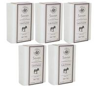 Maison du Savon de Marseille - French Soap made with Fresh Organic Donkey Milk and Organic Shea Butter - 115g Bars - Set of 5