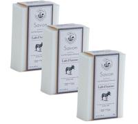 Maison du Savon de Marseille - French Soap made with Fresh Organic Donkey Milk - Moisturising with Shea Butter for Soft Skin - 115g Bar - Set of 3