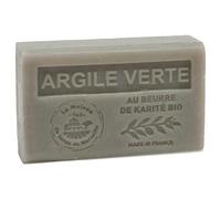 Maison du Savon de Marseille - French Soap made with Organic Shea Butter - Green Clay Fragrance - 125 Gram Bar