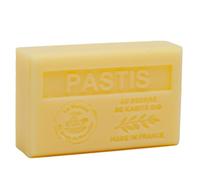 Maison du Savon de Marseille - French Soap made with Organic Shea Butter - Moisturising for Soft Skin - Aniseed Fragrance (Pastis) - 125 Gram Bar