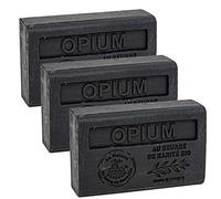 Maison Du Savon De Marseille - French Soap Made with Organic Shea Butter - Opium Fragrance - 125 Gram Bars - Set of 3