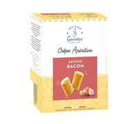 Maison Gavottes - Small Filled Crepes with Cheddar and Bacon - Millcrepes - 110 g, Quantity: 1 Piece