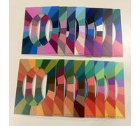 Maison Image Academy Set of 16 Frames, Method 12 + 4 Subgroups, Colour Coded Shades for Professional Image Consulting, Tool for Advanced Chromatic Analysis
