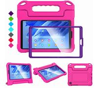 MAISON Kids Case for Samsung Galaxy Tab A7 lite 8.7-inch 2021 SM-T220/T225/T227, Galaxy Tab A7 Lite 8.7 Case - Shockproof Protection Case with Built-in Screen Protector Cover (Hot Pink & Purple)