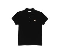 Maison Kitsuné Baby Fox-patch polo top - Black S