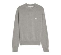 Maison Kitsuné Baby Fox-patch wool sweatshirt - Grey XS-S-M-L