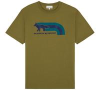 Maison Kitsune Flash Fox Comfort T-Shirt - Khaki - 113KJ-P358 FLASH T-