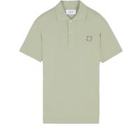 Maison Kitsune Fox Head Patch Polo Shirt - Ash Tree - 210KJ-ASH FOX HE