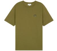 Maison Kitsune Fox Head Patch T-Shirt - Khaki - MM00127-P358 FOX HED T