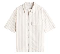 Maison Kitsune Short Sleeve Handwriting Overshirt Cork Stripe