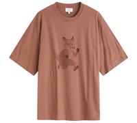 Maison Kitsune Speedy Fox Print Oversize T-Shirt Brunette