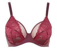 Maison Lejaby Women's Ikat Flower Bra, Burgundy, 36D