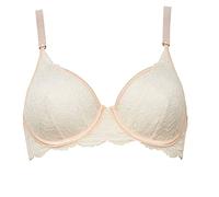 Maison Lejaby - Women's Manufacture Lace Underwired Bra, Shell Beige, S