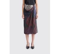 MAISON MARGIELA Asymmetrical Midi Skirt in Jersey with Embroidered Sequins - Size: 42 - female