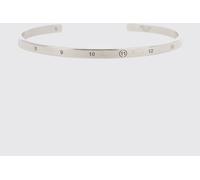 MAISON MARGIELA Bangle Bracelet in 925 Silver with an Engraved Numeric Logo - Size: 3 - male