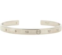 MAISON MARGIELA Bangle Bracelet in 925 Silver with an Engraved Numeric Logo - Size: 4 - male