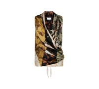Maison Margiela draped floral silk top - Yellow 38-40-42-44