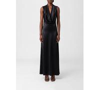 MAISON MARGIELA Draped Neckline Long Satin Sheath Dress - Size: 40 - female