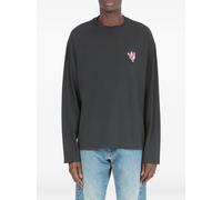Maison Margiela floral-print long-sleeve T-shirt - Grey S-M-L