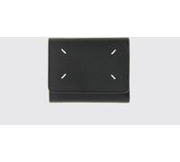 MAISON MARGIELA Four Stitches Grained Leather Tri-Fold Wallet - Size: OS - female