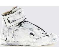 MAISON MARGIELA Future Bicolor Calfskin High-Top Sneakers with Velcro - Size: 43 - male