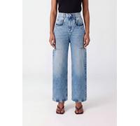 MAISON MARGIELA High-Waisted Wide-Leg Jeans in Distressed Denim - Size: 38 - female