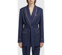 MAISON MARGIELA Jacket Woman color Blue - Size: 42 - female