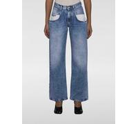 Straight Jeans With Contrasted Pockets - female - Maison Margiela - Straight Fit Jeans - Blue - 2XS - Jeans 2XS