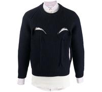Maison Margiela layered wool sweater - Blue 42