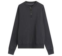 Maison Margiela Men's Zip Neck Washed Sweatshirt Vintage Carbon