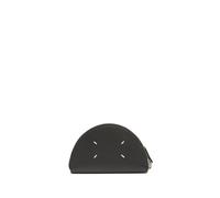 Maison Margiela micro Halfmoon leather clutch - Black One Size