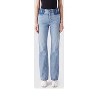 MAISON MARGIELA Mid-Rise Skinny Jeans with Patchwork Design - Size: 40 - female