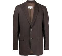 Maison Margiela notched-lapels single-breasted blazer - Brown 40