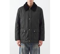 MAISON MARGIELA Padded Nylon Jacket with Fur Collar - Size: 50 - male