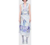MAISON MARGIELA Printed Silk Wrap Dress - Size: 40 - female
